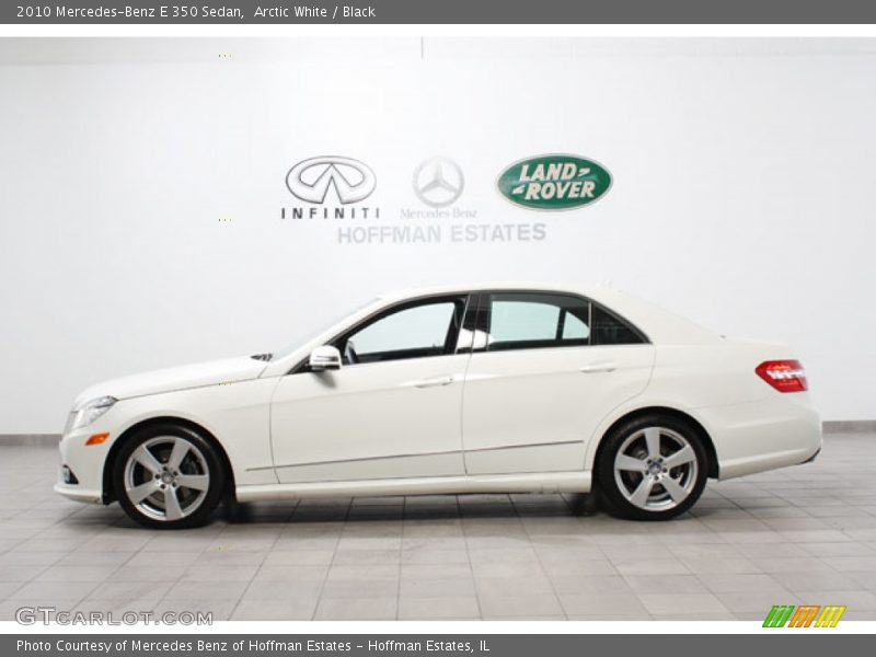 Arctic White / Black 2010 Mercedes-Benz E 350 Sedan