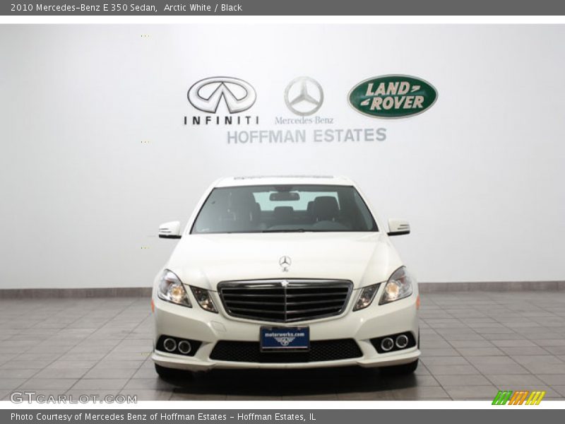 Arctic White / Black 2010 Mercedes-Benz E 350 Sedan