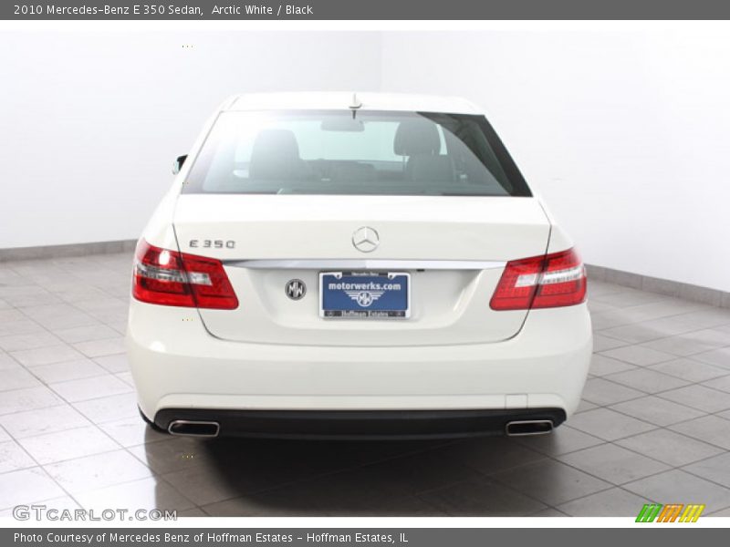Arctic White / Black 2010 Mercedes-Benz E 350 Sedan