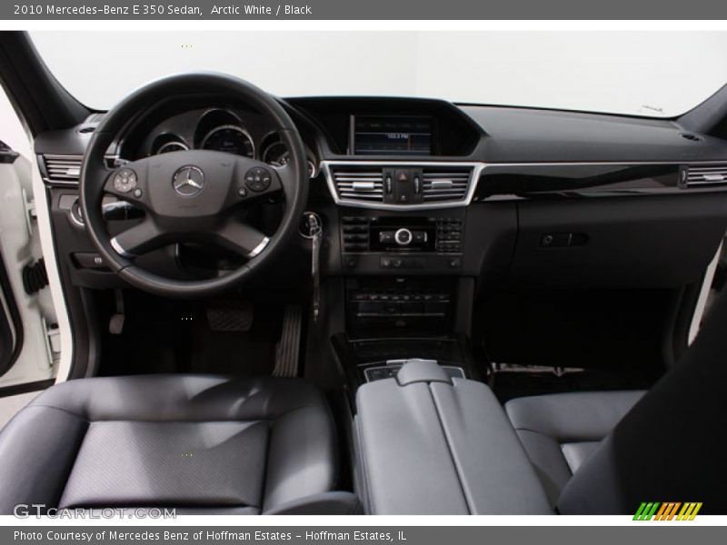Arctic White / Black 2010 Mercedes-Benz E 350 Sedan