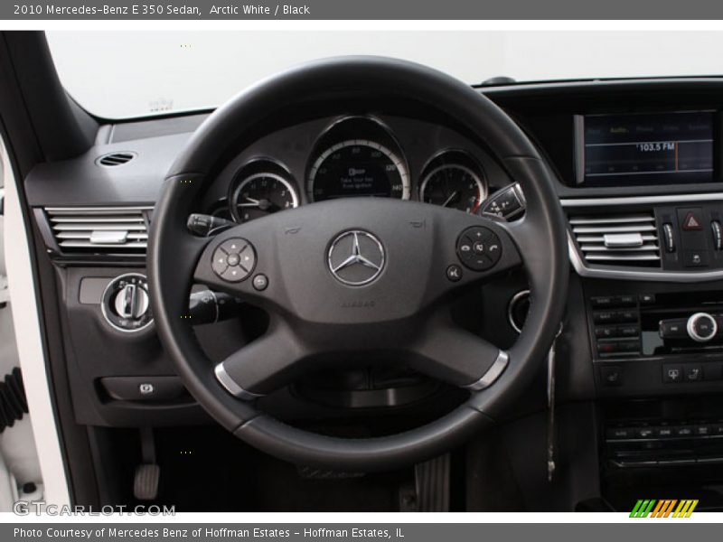 Arctic White / Black 2010 Mercedes-Benz E 350 Sedan