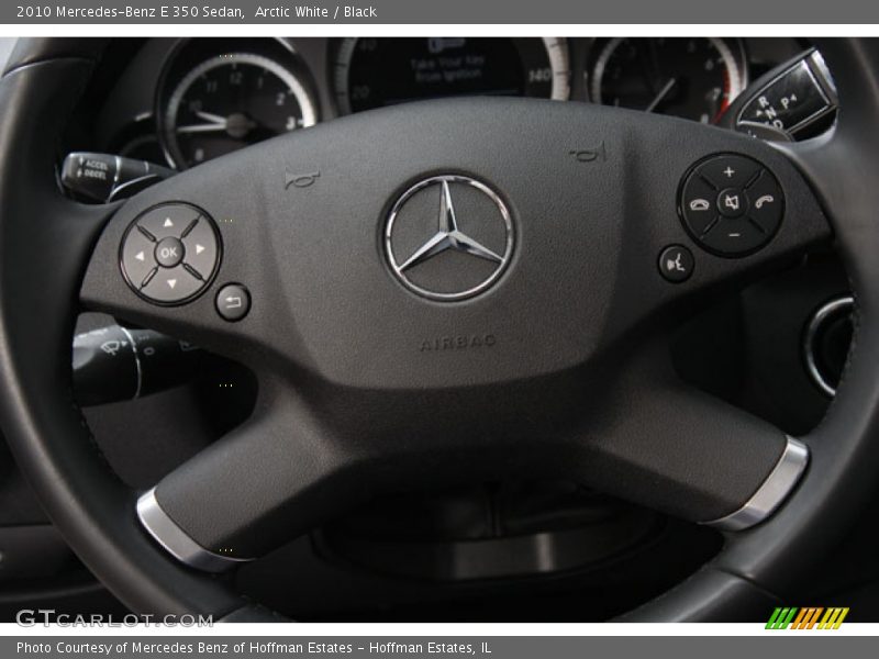 Arctic White / Black 2010 Mercedes-Benz E 350 Sedan