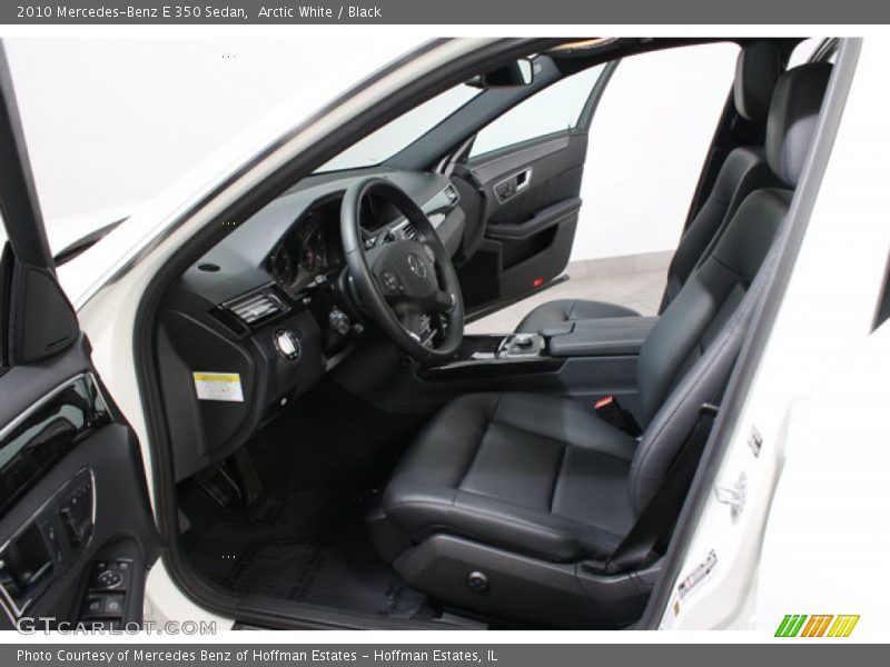 Arctic White / Black 2010 Mercedes-Benz E 350 Sedan