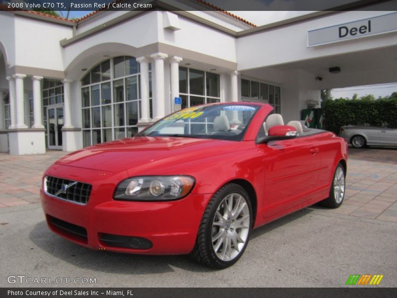 Passion Red / Calcite Cream 2008 Volvo C70 T5