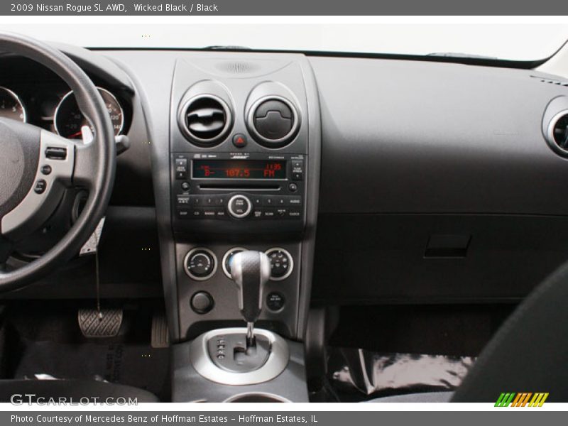 Wicked Black / Black 2009 Nissan Rogue SL AWD