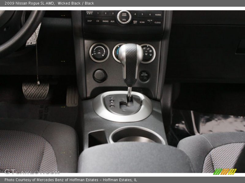 Wicked Black / Black 2009 Nissan Rogue SL AWD