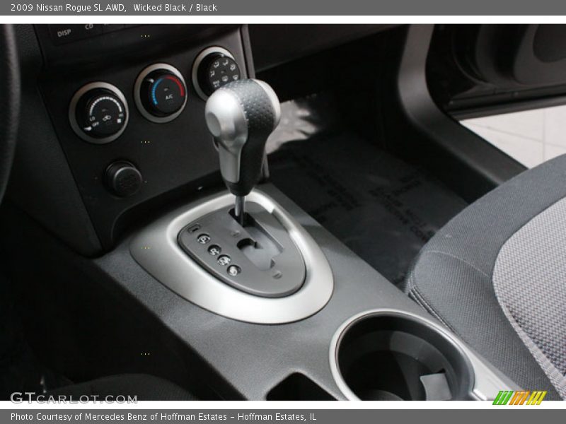 Wicked Black / Black 2009 Nissan Rogue SL AWD