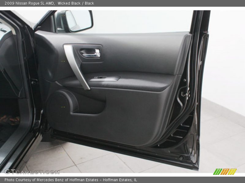 Wicked Black / Black 2009 Nissan Rogue SL AWD