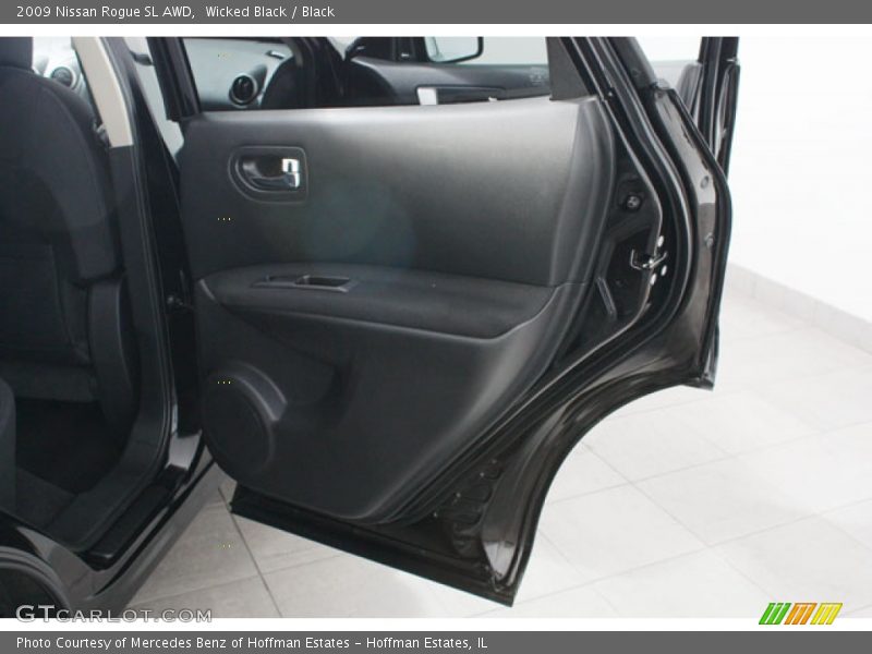 Wicked Black / Black 2009 Nissan Rogue SL AWD