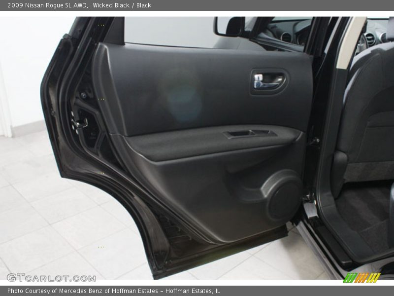 Wicked Black / Black 2009 Nissan Rogue SL AWD