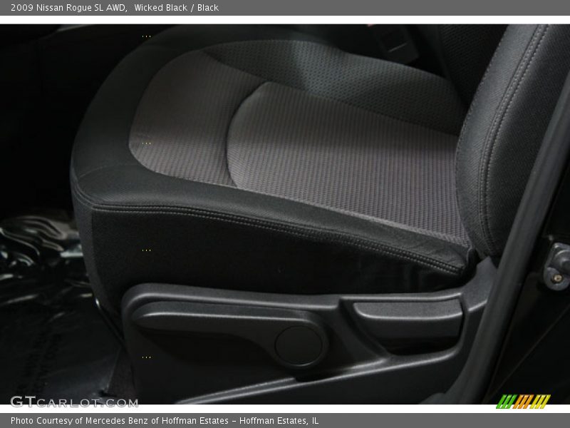 Wicked Black / Black 2009 Nissan Rogue SL AWD