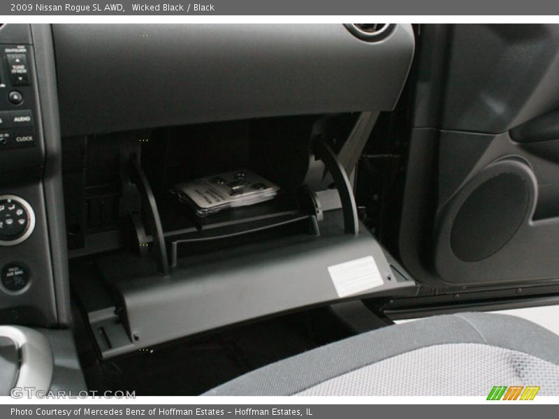 Wicked Black / Black 2009 Nissan Rogue SL AWD
