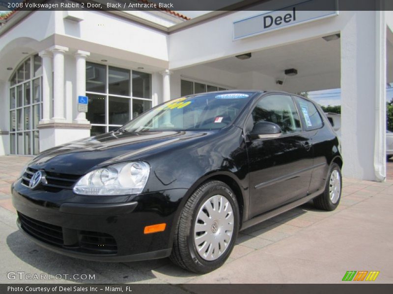 Black / Anthracite Black 2008 Volkswagen Rabbit 2 Door
