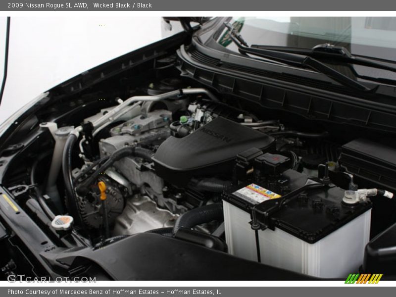 Wicked Black / Black 2009 Nissan Rogue SL AWD