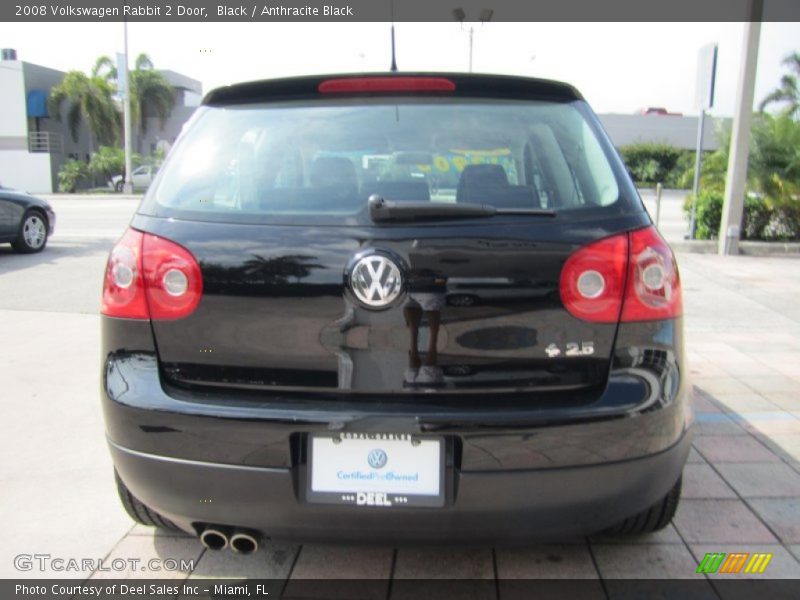 Black / Anthracite Black 2008 Volkswagen Rabbit 2 Door