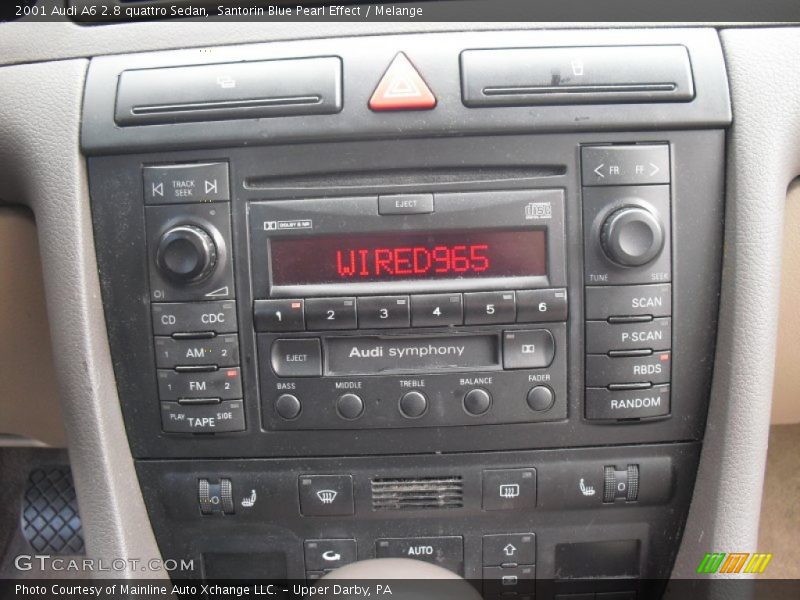 Santorin Blue Pearl Effect / Melange 2001 Audi A6 2.8 quattro Sedan