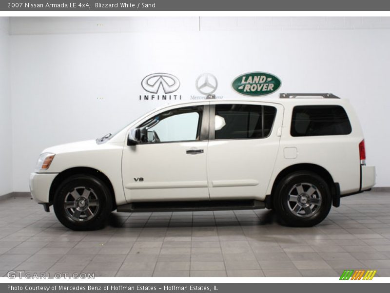 Blizzard White / Sand 2007 Nissan Armada LE 4x4