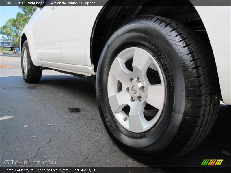 Avalanche White / Graphite 2008 Nissan Pathfinder S