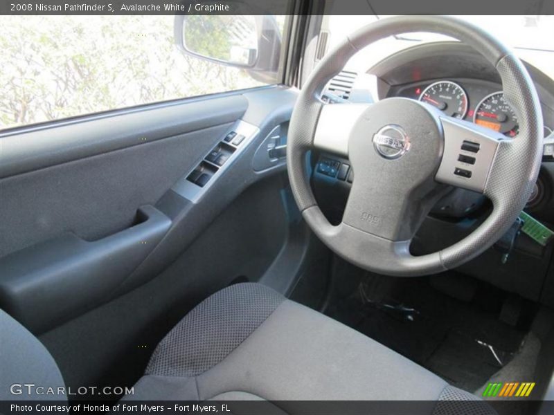 Avalanche White / Graphite 2008 Nissan Pathfinder S