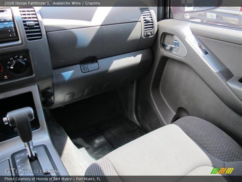 Avalanche White / Graphite 2008 Nissan Pathfinder S