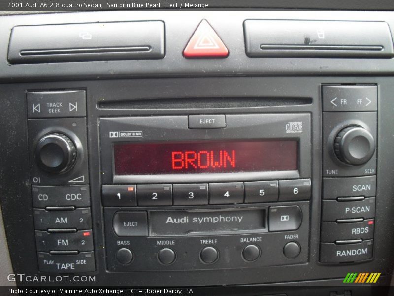 Santorin Blue Pearl Effect / Melange 2001 Audi A6 2.8 quattro Sedan