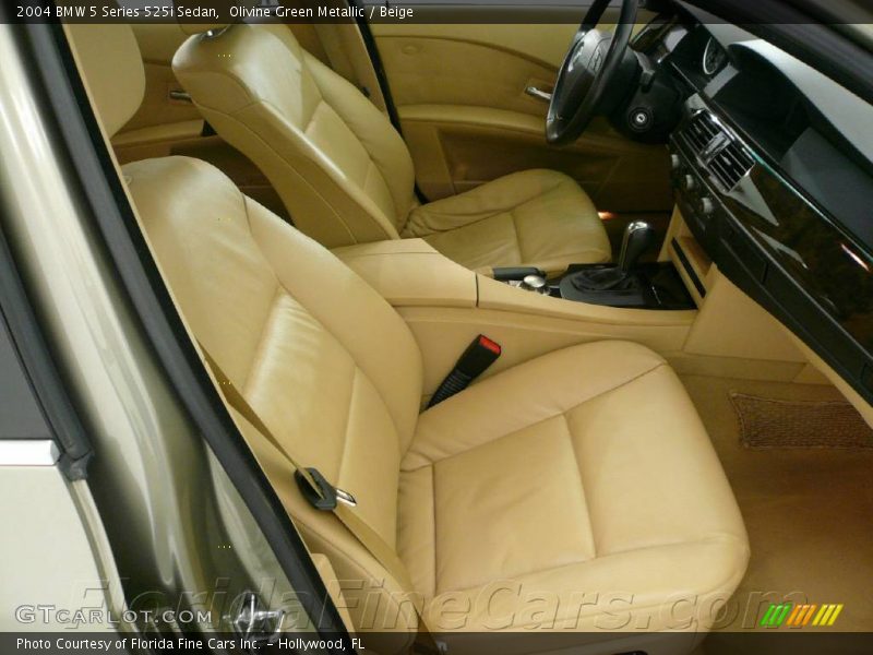 Olivine Green Metallic / Beige 2004 BMW 5 Series 525i Sedan