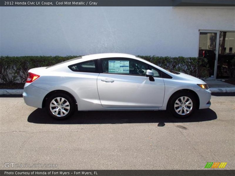 Cool Mist Metallic / Gray 2012 Honda Civic LX Coupe