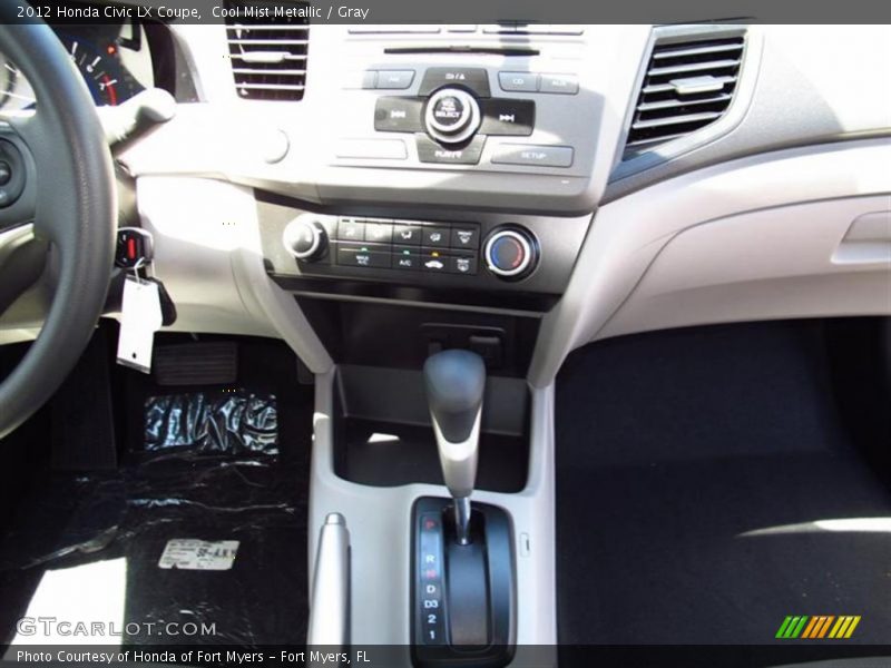 Cool Mist Metallic / Gray 2012 Honda Civic LX Coupe