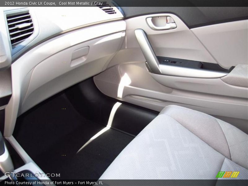 Cool Mist Metallic / Gray 2012 Honda Civic LX Coupe