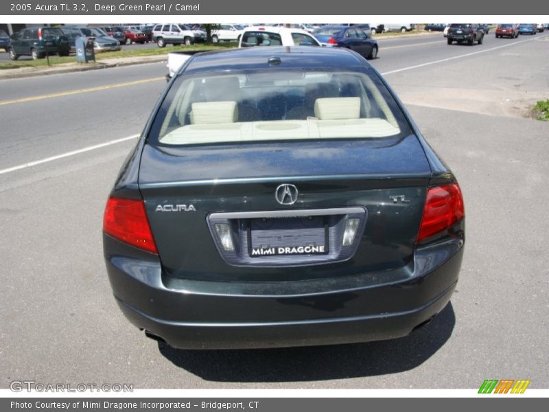 Deep Green Pearl / Camel 2005 Acura TL 3.2