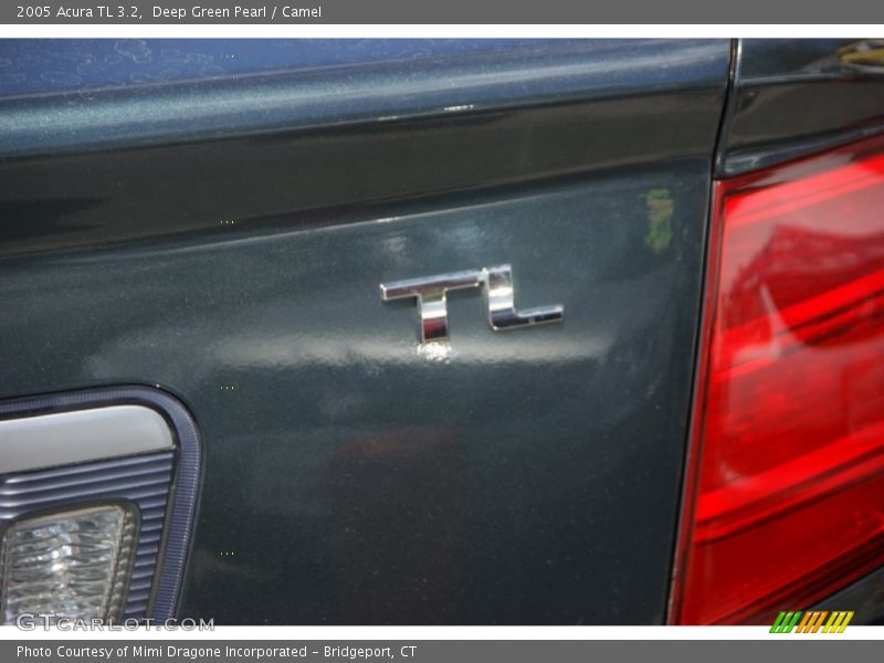 Deep Green Pearl / Camel 2005 Acura TL 3.2