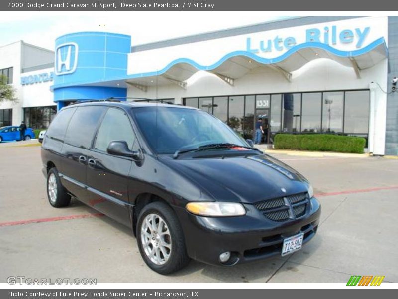 Deep Slate Pearlcoat / Mist Gray 2000 Dodge Grand Caravan SE Sport
