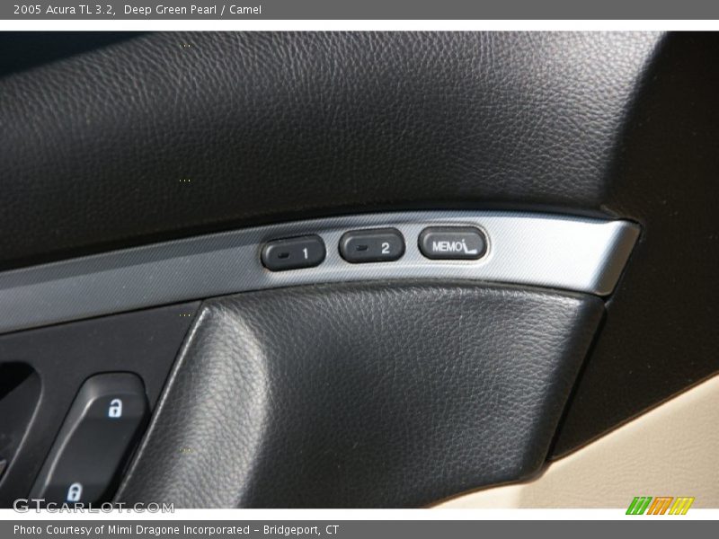 Deep Green Pearl / Camel 2005 Acura TL 3.2