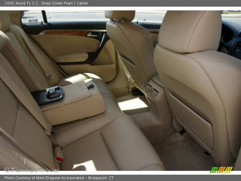 Deep Green Pearl / Camel 2005 Acura TL 3.2