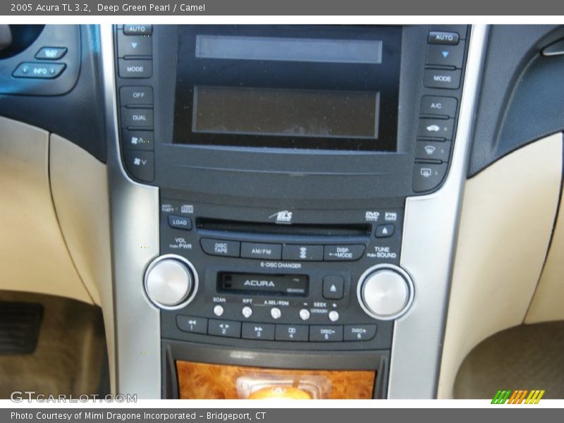 Deep Green Pearl / Camel 2005 Acura TL 3.2