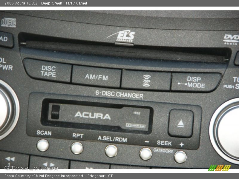 Deep Green Pearl / Camel 2005 Acura TL 3.2