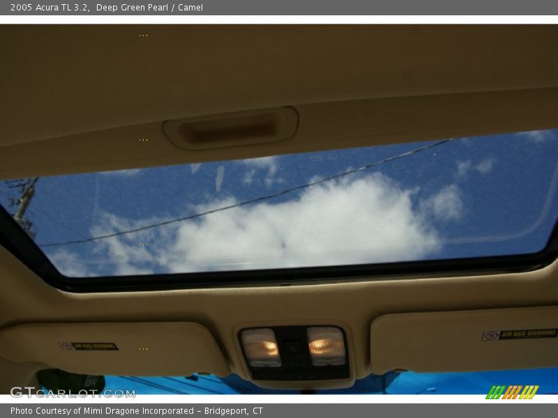 Deep Green Pearl / Camel 2005 Acura TL 3.2