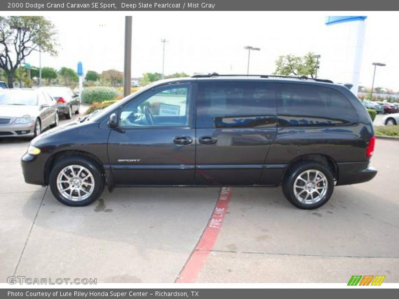 Deep Slate Pearlcoat / Mist Gray 2000 Dodge Grand Caravan SE Sport