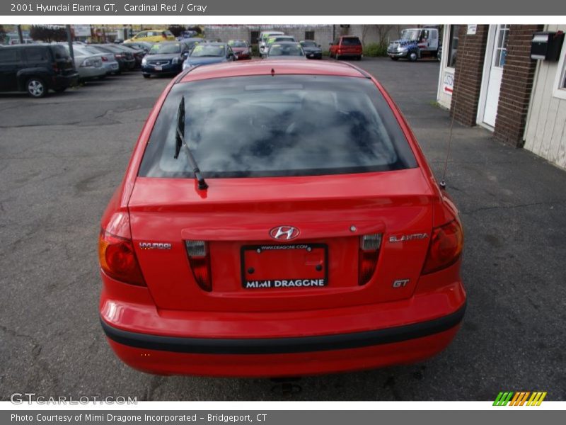 Cardinal Red / Gray 2001 Hyundai Elantra GT