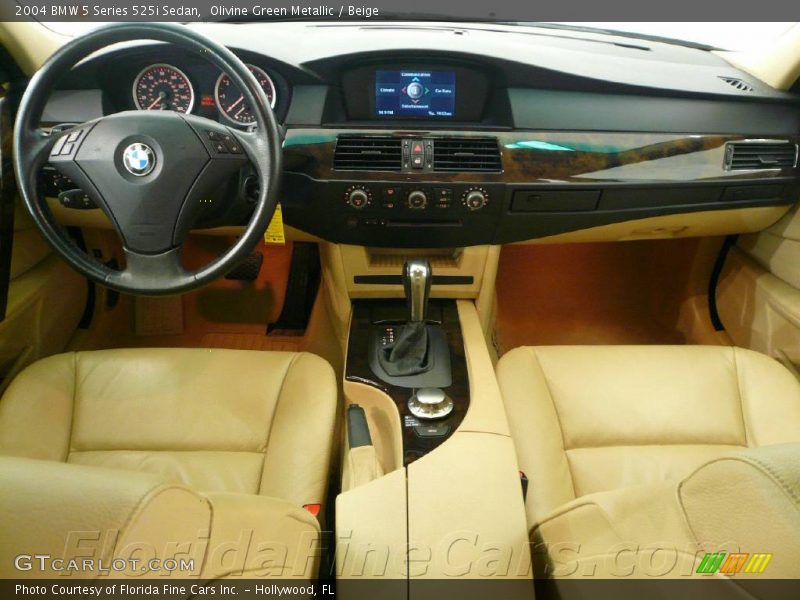 Olivine Green Metallic / Beige 2004 BMW 5 Series 525i Sedan