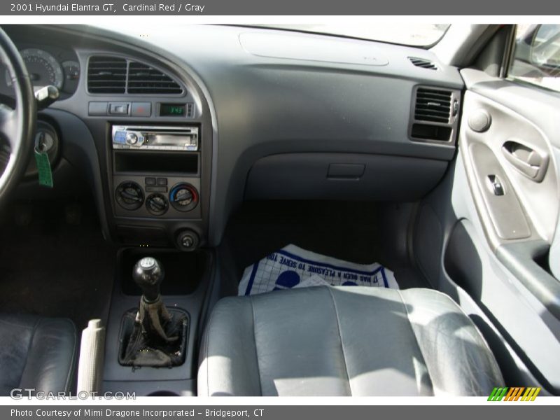Cardinal Red / Gray 2001 Hyundai Elantra GT