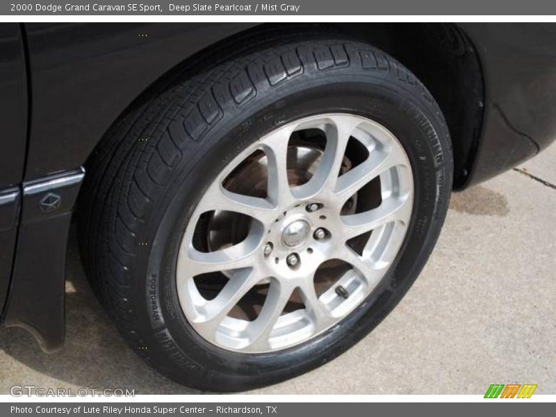 Deep Slate Pearlcoat / Mist Gray 2000 Dodge Grand Caravan SE Sport