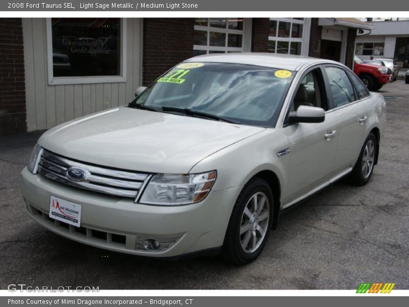 Light Sage Metallic / Medium Light Stone 2008 Ford Taurus SEL