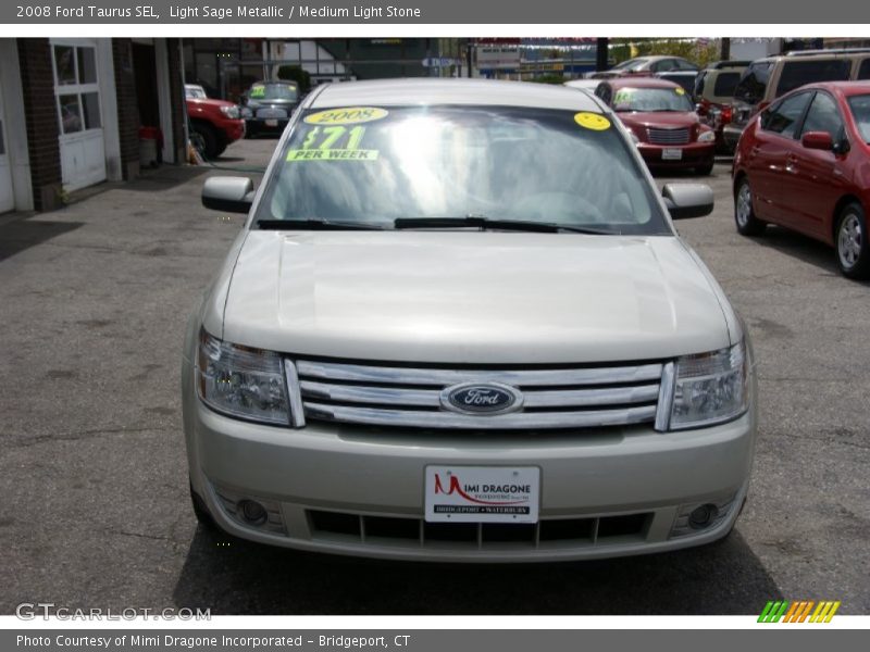 Light Sage Metallic / Medium Light Stone 2008 Ford Taurus SEL