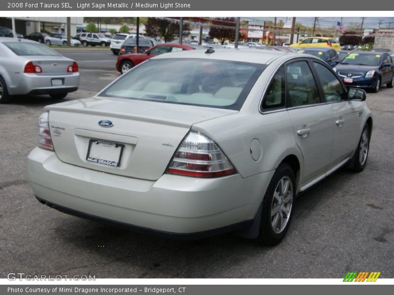 Light Sage Metallic / Medium Light Stone 2008 Ford Taurus SEL