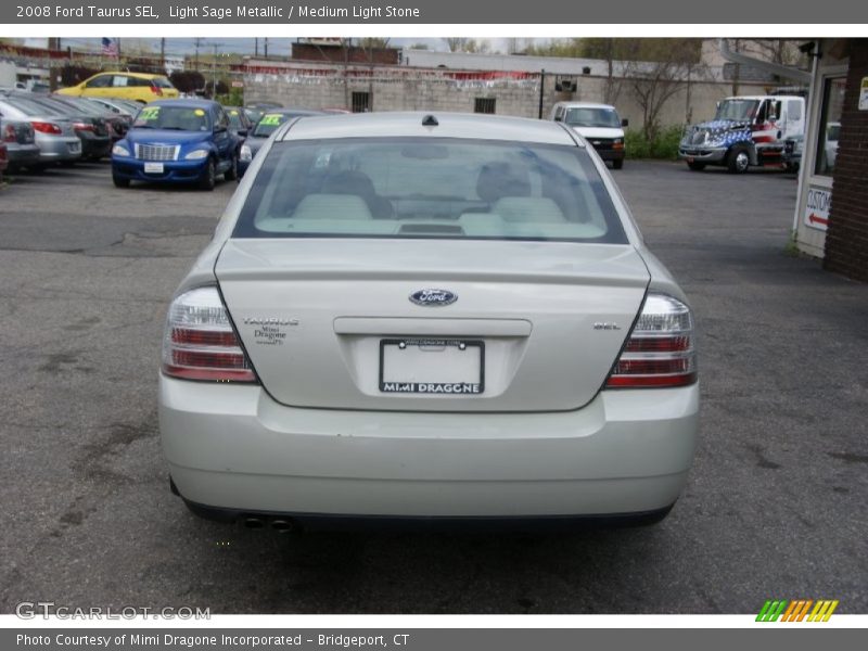 Light Sage Metallic / Medium Light Stone 2008 Ford Taurus SEL