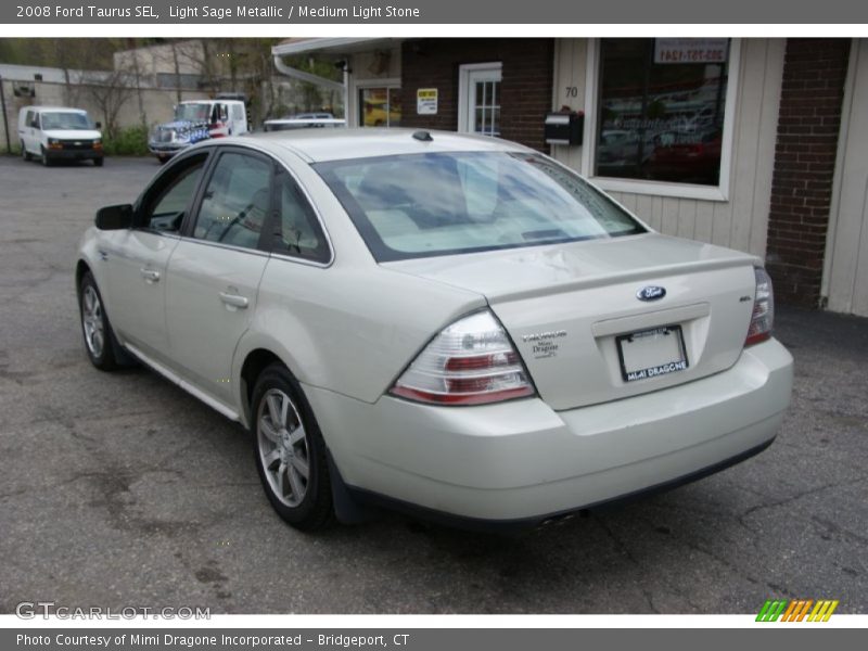 Light Sage Metallic / Medium Light Stone 2008 Ford Taurus SEL