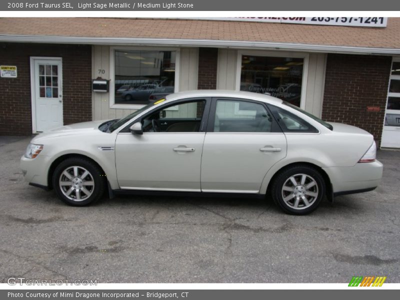 Light Sage Metallic / Medium Light Stone 2008 Ford Taurus SEL