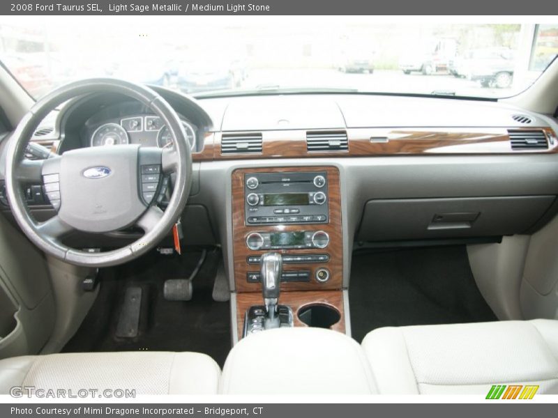 Light Sage Metallic / Medium Light Stone 2008 Ford Taurus SEL