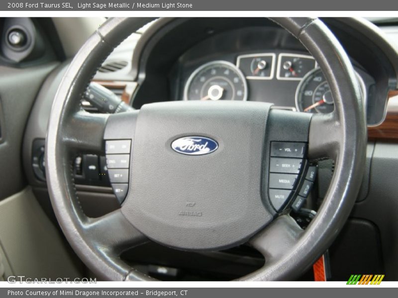 Light Sage Metallic / Medium Light Stone 2008 Ford Taurus SEL
